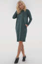 Повседневное платье  мешок зеленого цвета 2794-4.96 No1|интернет-магазин vvlen.com