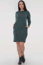 Повседневное платье  мешок зеленого цвета 2794-4.96 No4|интернет-магазин vvlen.com