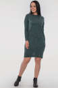 Повседневное платье  мешок зеленого цвета 2794-4.96 No5|интернет-магазин vvlen.com