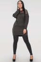 Повседневное платье туника темно-серого цвета 2849.96 No5|интернет-магазин vvlen.com