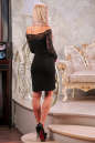 Коктейльное платье футляр черного цвета 2208.47 No2|интернет-магазин vvlen.com