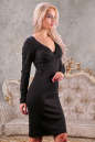 Коктейльное платье футляр черного цвета 2212.47 No1|интернет-магазин vvlen.com