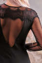 Коктейльное платье футляр черного цвета 2442.47 No3|интернет-магазин vvlen.com
