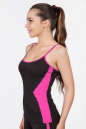 Майка для фитнеса черного с розовым цвета 2357.67 No1|интернет-магазин vvlen.com