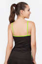 Майка для фитнеса черного с зеленым цвета 2357.67 No2|интернет-магазин vvlen.com
