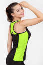 Майка для фитнеса черного с зеленым цвета 2358.67 No1|интернет-магазин vvlen.com