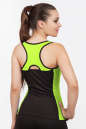 Майка для фитнеса черного с зеленым цвета 2358.67 No2|интернет-магазин vvlen.com