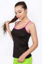 Майка для фитнеса черного с розовым цвета 2355.67 No0|интернет-магазин vvlen.com