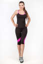 Майка для фитнеса черного с розовым цвета 2355.67 No2|интернет-магазин vvlen.com