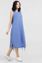 Летнее платье трапеция голубого цвета 2545.81|интернет-магазин vvlen.com