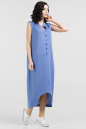 Летнее платье  мешок голубого цвета 2539-2.81 No2|интернет-магазин vvlen.com
