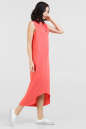Повседневное платье балахон кораллового цвета 2539-2.81 No1|интернет-магазин vvlen.com