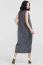 Летнее платье  мешок серого цвета 2539-1.101 No2|интернет-магазин vvlen.com