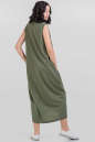 Повседневное платье балахон хаки цвета 2539-1.101 No3|интернет-магазин vvlen.com