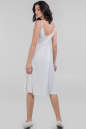 Летнее платье с расклешённой юбкой молочного цвета 2686.102 No2|интернет-магазин vvlen.com