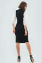 Офисное платье футляр черного цвета 540.1 No2|интернет-магазин vvlen.com