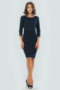 Повседневное платье футляр темно-синего цвета 1578-2.47 No0|интернет-магазин vvlen.com