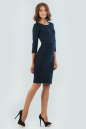 Повседневное платье футляр темно-синего цвета 1578-2.47 No1|интернет-магазин vvlen.com