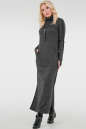Повседневное платье гольф темно-серого цвета 2750.106 No2|интернет-магазин vvlen.com