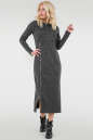 Повседневное платье туника темно-серого цвета 2743.106 No2|интернет-магазин vvlen.com