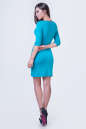 Повседневное платье футляр бирюзового цвета 2365.65 No3|интернет-магазин vvlen.com
