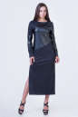 Повседневное платье футляр черного цвета 2377.41 No0|интернет-магазин vvlen.com