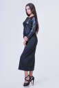 Повседневное платье футляр черного цвета 2377.41 No2|интернет-магазин vvlen.com