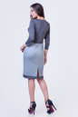 Офисное платье футляр серого цвета 2128 .41 No3|интернет-магазин vvlen.com
