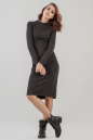 Повседневное платье футляр черного цвета 2431-1.98|интернет-магазин vvlen.com