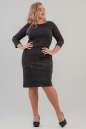 Платье футляр черного цвета 2218.98  No1|интернет-магазин vvlen.com