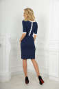 Офисное платье футляр темно-синего цвета 1993.2 No4|интернет-магазин vvlen.com