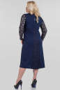 Платье с расклешённой юбкой темно-синего цвета 1-2288  No2|интернет-магазин vvlen.com