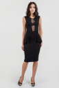 Коктейльное платье футляр черного цвета 1690.2 No0|интернет-магазин vvlen.com