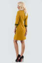 Офисное платье футляр горчичного цвета 2520.47 No1|интернет-магазин vvlen.com