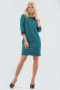 Коктейльное платье футляр морской волны цвета 2520.47|интернет-магазин vvlen.com