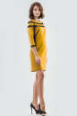 Повседневное платье футляр горчичного цвета 2580.47 No1|интернет-магазин vvlen.com