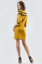Повседневное платье футляр горчичного цвета 2580.47 No2|интернет-магазин vvlen.com