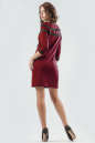 Повседневное платье футляр вишневого цвета 2580.47 No2|интернет-магазин vvlen.com