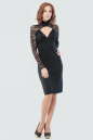 Коктейльное платье футляр черного цвета 870.2 No0|интернет-магазин vvlen.com