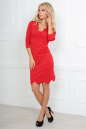 Повседневное платье футляр красного цвета 2489.47 No1|интернет-магазин vvlen.com