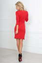 Повседневное платье футляр красного цвета 2489.47 No3|интернет-магазин vvlen.com