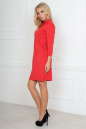 Офисное платье футляр красного цвета 2494.47 No3|интернет-магазин vvlen.com