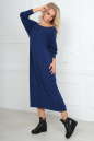 Платье оверсайз синего цвета 2491.17 No1|интернет-магазин vvlen.com