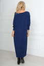 Платье оверсайз синего цвета 2491.17 No2|интернет-магазин vvlen.com