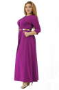 Платье с расклешённой юбкой малинового цвета 2299.41  No0|интернет-магазин vvlen.com