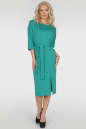 Офисное платье футляр зеленого цвета 2784.47|интернет-магазин vvlen.com