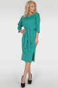 Офисное платье футляр зеленого цвета 2784.47 No1|интернет-магазин vvlen.com