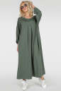 Платье оверсайз хаки цвета 2796.79 No2|интернет-магазин vvlen.com