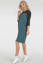 Платье туника  морской волны цвета 2798.79 No2|интернет-магазин vvlen.com