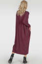 Платье оверсайз бордового цвета 2801.17 No2|интернет-магазин vvlen.com
